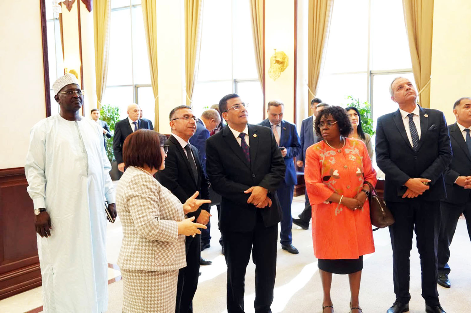 Pan-African Parliament Delegation Tours Azerbaijan’s Milli Majlis
